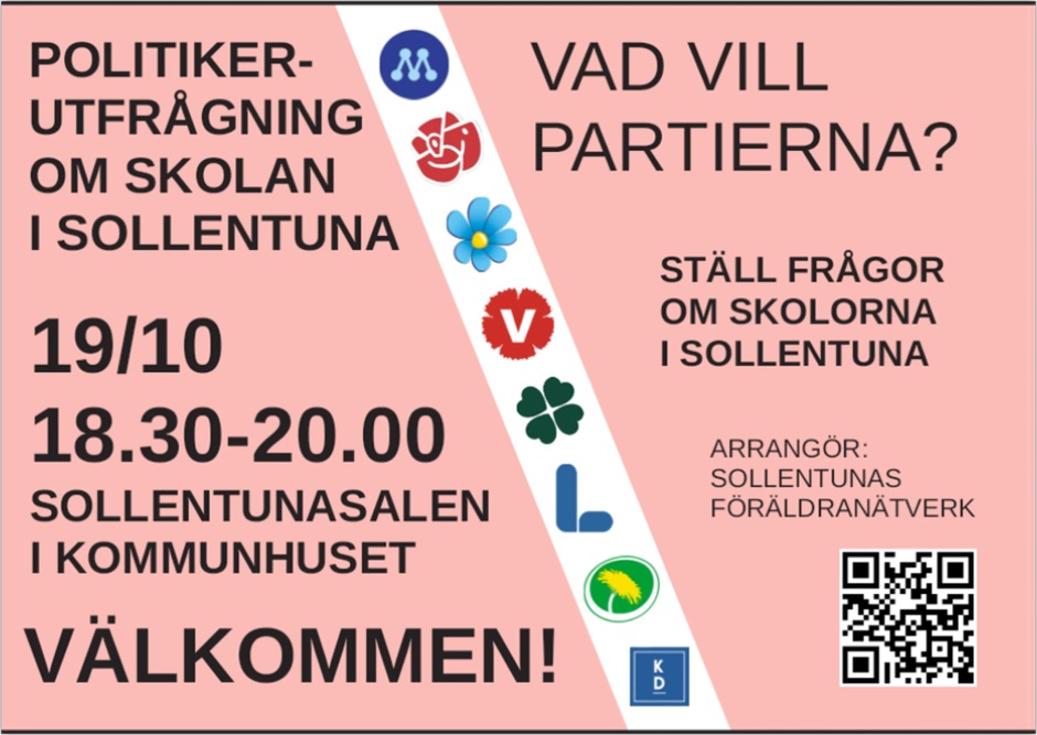 Politikerutfrågning om skolan i Sollentuna